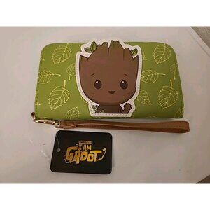 Marvel GROOT Large Zip Around Women's Purse Clutch/Wallet Wristlet Guardians